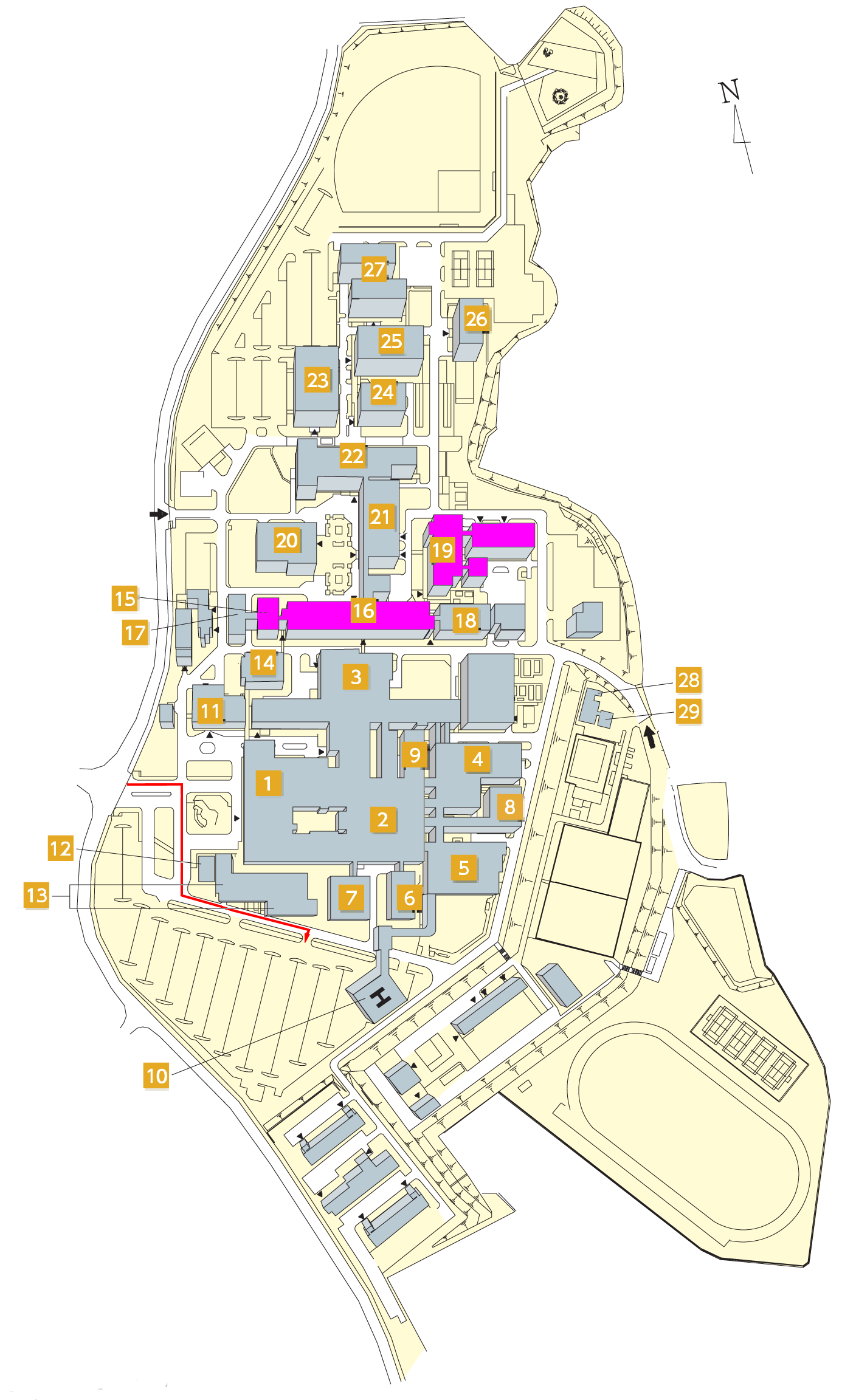 Miki-cho Campus (Medicine) Map