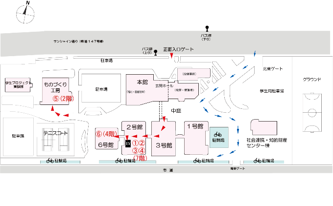 工学部キャンパスマップ