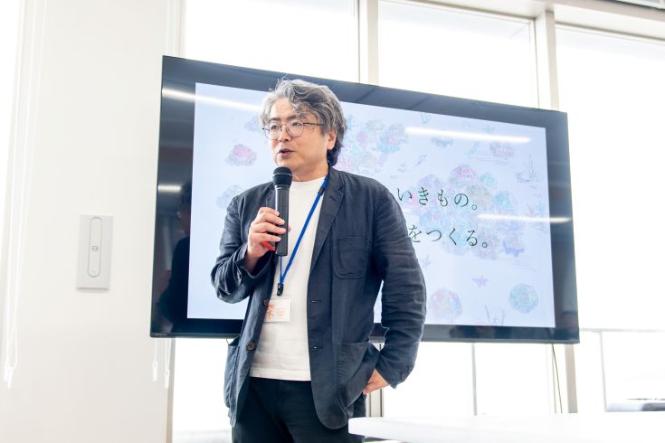 柴田教員による藻場造成構造物ワークショップ
