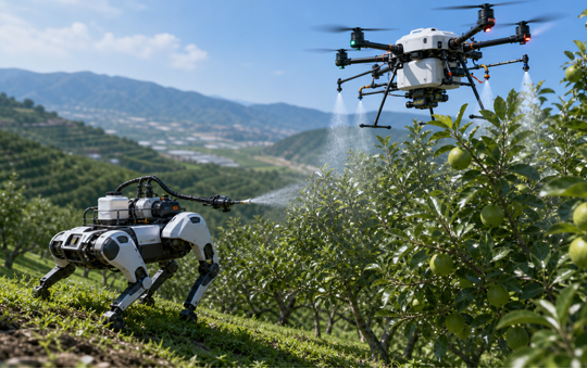 「傾斜地果樹園における葉裏等への精密な農薬散布ロボットの研究開発」 ―コンソーシアム設立キックオフ会議の開催について―