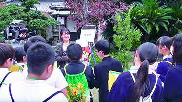 一宮寺見学授業　ウォークラリー