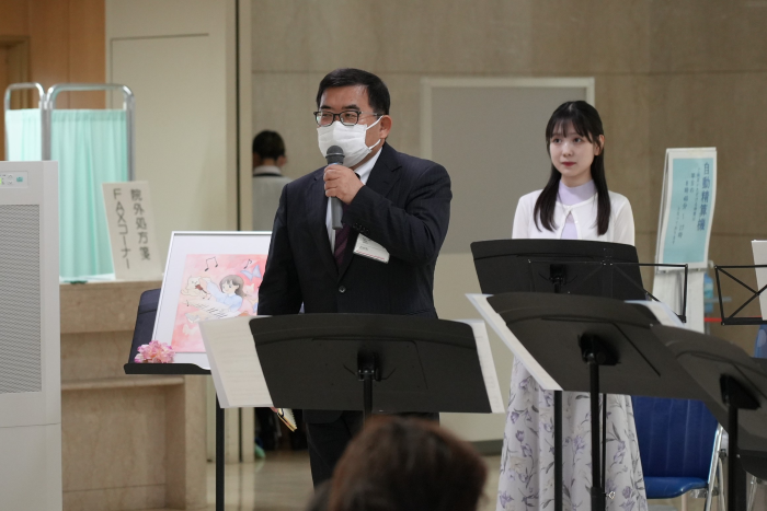開演に先立ち、高松赤十字病院 小川事務部長よりご挨拶をいただきました