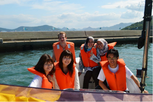 On speedboat