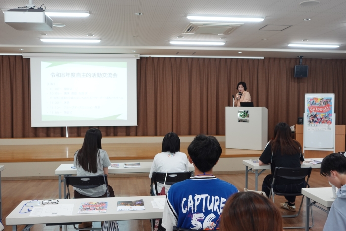 学生支援センター・平野センター長による開会挨拶