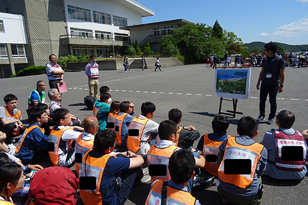 2018年度防災・危機管理実習は、6月に国立淡路青少年交流の家（徳島県）にて1泊2日で実施しました。