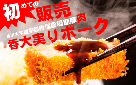 農学部附属農場産豚肉「香大実りポーク」プロジェクトについて