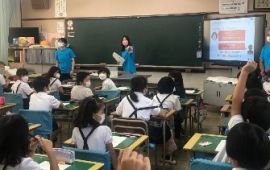 学生サイバー防犯ボランティアSETOKU   高松市立下笠居小学校で『インターネットセキュリティ教室』開催