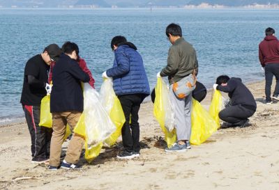 アニメコンテンツを活用した海岸清掃の取り組み